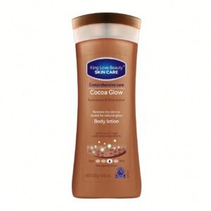 لوشن الجسم المُشرق بالكاكاو من كينج لوف بيوتي، ٤٢٠ غرام، مصنوع من الكاكاو النقي وزبدة الشيا