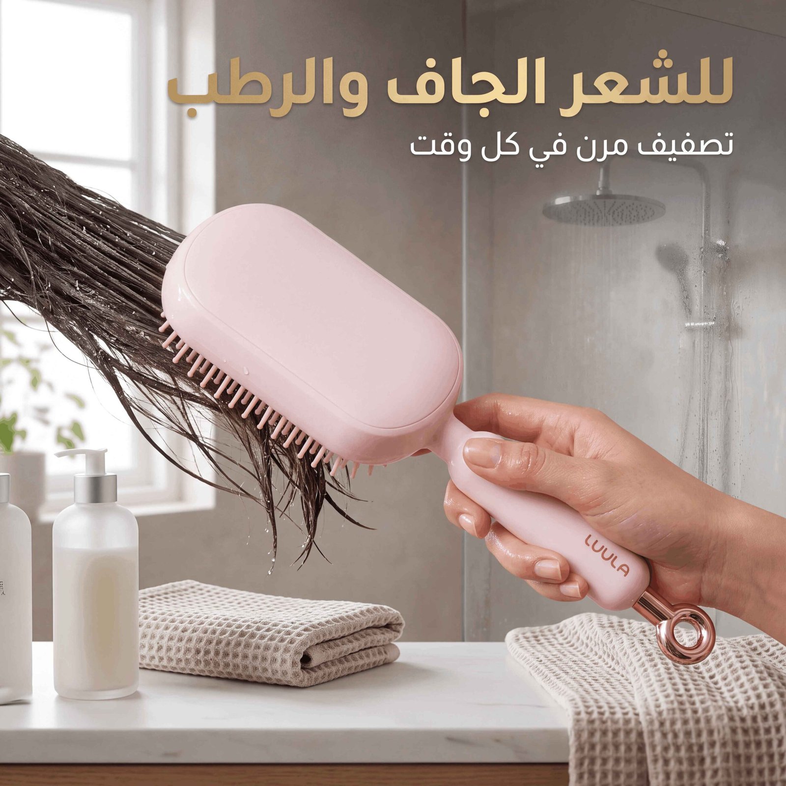 فرشاة تصفيف الشعر ذاتية التنظيف